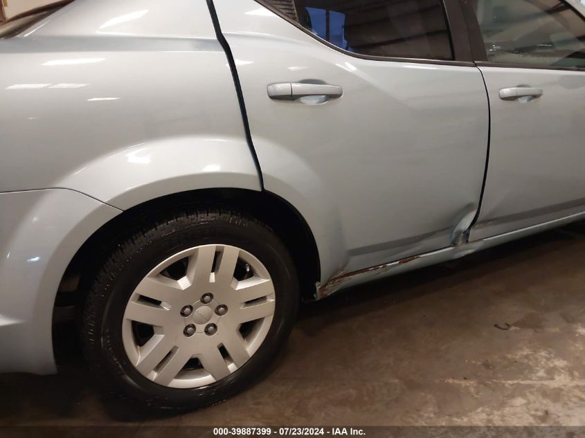 2013 Dodge Avenger Se V6 VIN: 1C3CDZAG4DN747888 Lot: 39887399