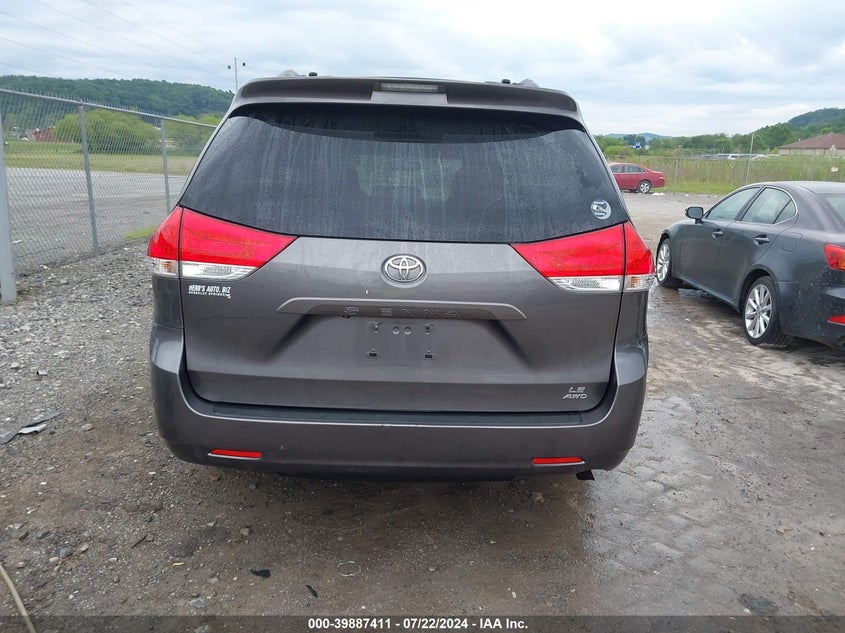 2012 Toyota Sienna Le 7 Passenger VIN: 5TDJK3DC2CS039176 Lot: 39887411