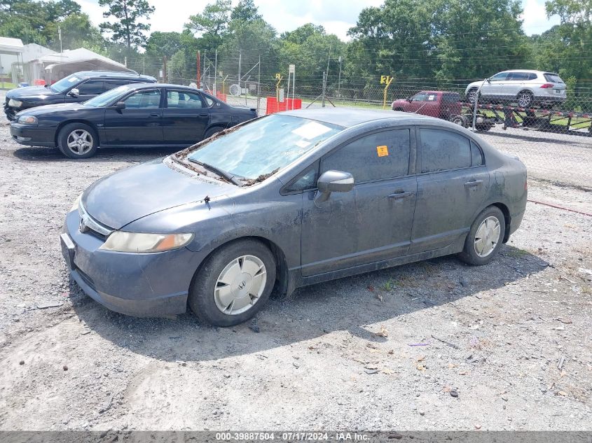 JHMFA36227S021365 | 2007 HONDA CIVIC HYBRID