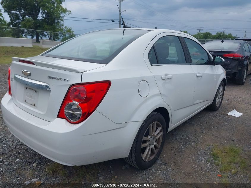 2013 Chevrolet Sonic Lt Auto VIN: 1G1JC5SH3D4165477 Lot: 39887530