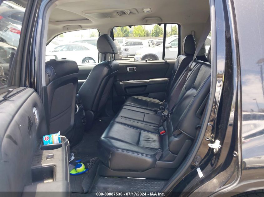 2012 Honda Pilot Touring VIN: 5FNYF3H96CB007580 Lot: 39887535