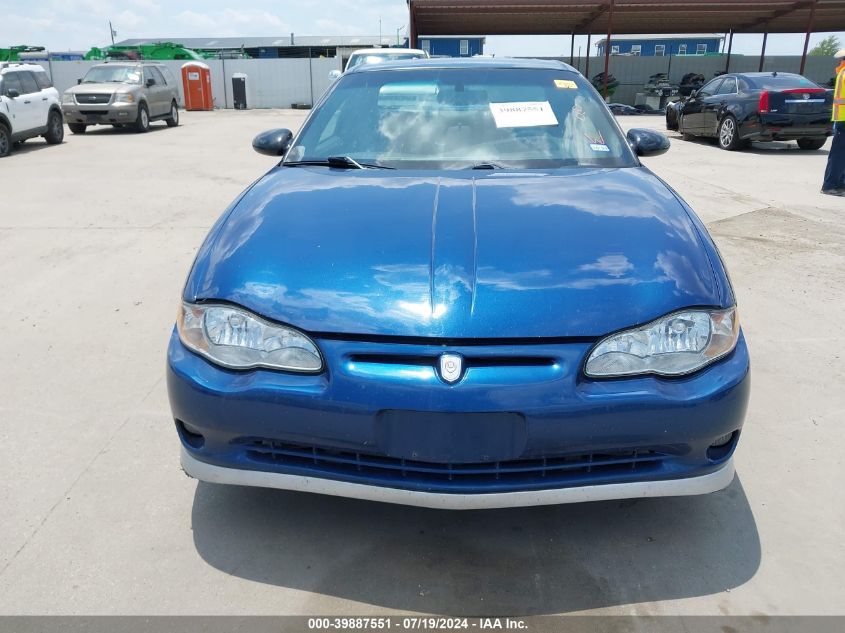 2003 Chevrolet Monte Carlo Ss VIN: 2G1WX12KX39259303 Lot: 39887551