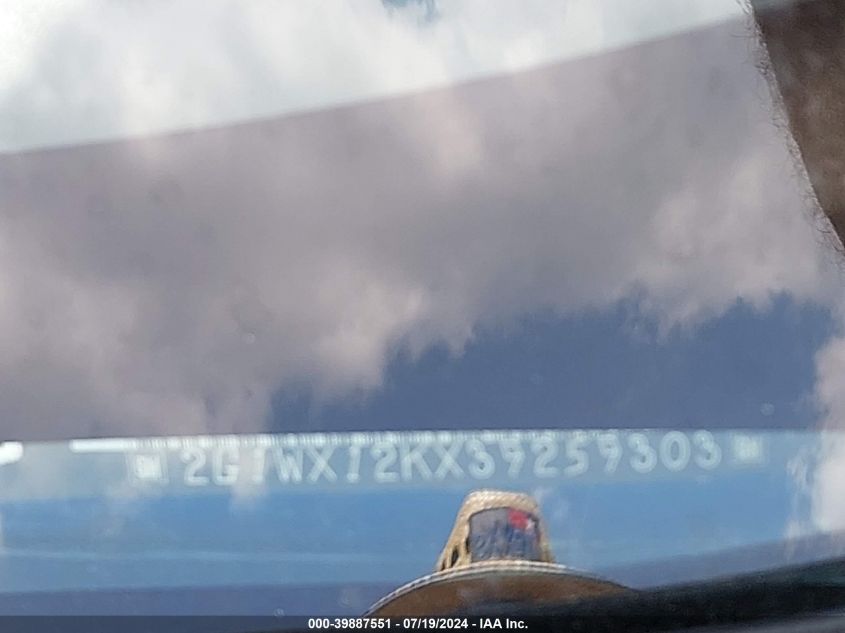 2003 Chevrolet Monte Carlo Ss VIN: 2G1WX12KX39259303 Lot: 39887551