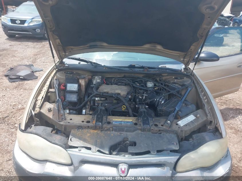 2004 Chevrolet Monte Carlo Ls VIN: 2G1WW12E249334168 Lot: 39887648