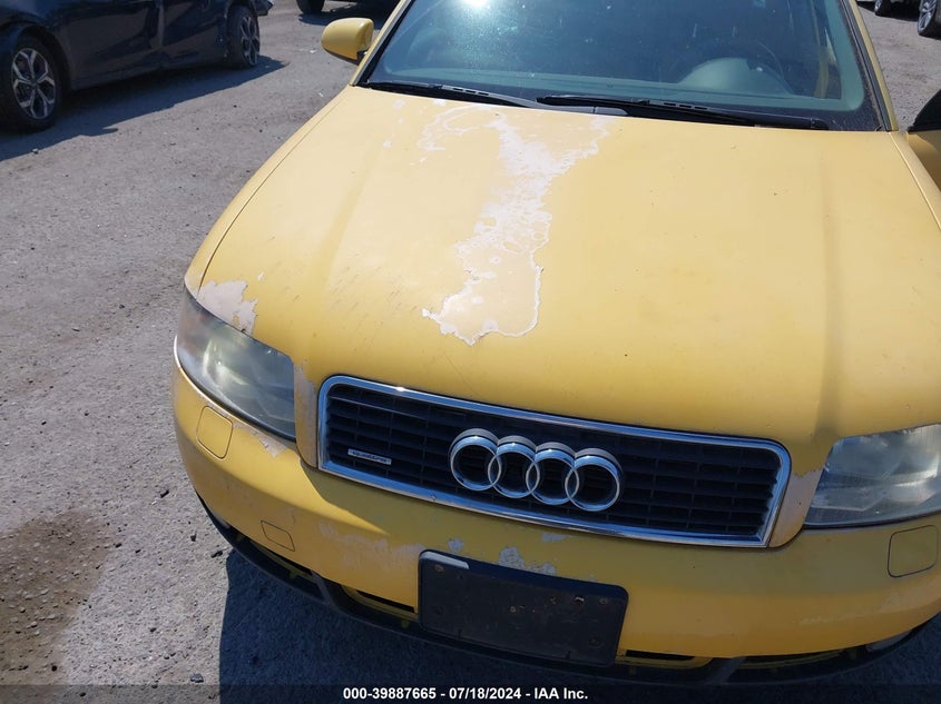 2004 Audi A4 1.8T Avant VIN: WAUVC68E24A058656 Lot: 39887665