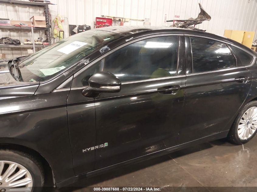 2013 Ford Fusion Hybrid Se VIN: 3FA6P0LU9DR302998 Lot: 39887688
