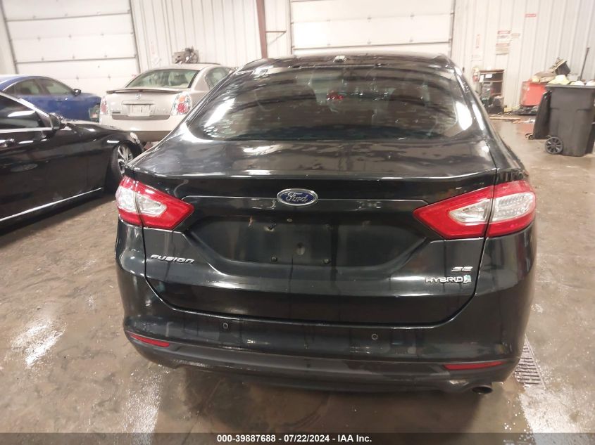 2013 Ford Fusion Hybrid Se VIN: 3FA6P0LU9DR302998 Lot: 39887688