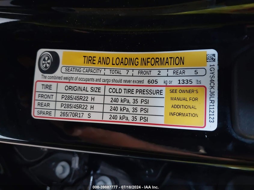 2020 CADILLAC ESCALADE 4WD PREMIUM LUXURY - 1GYS4CKJ6LR112123