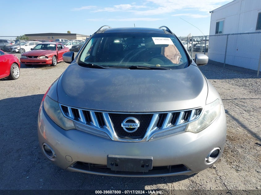 2010 Nissan Murano Sl VIN: JN8AZ1MU9AW020246 Lot: 39887800