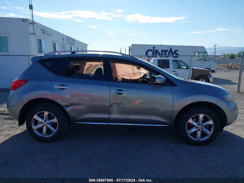 2010 Nissan Murano Sl VIN: JN8AZ1MU9AW020246 Lot: 39887800