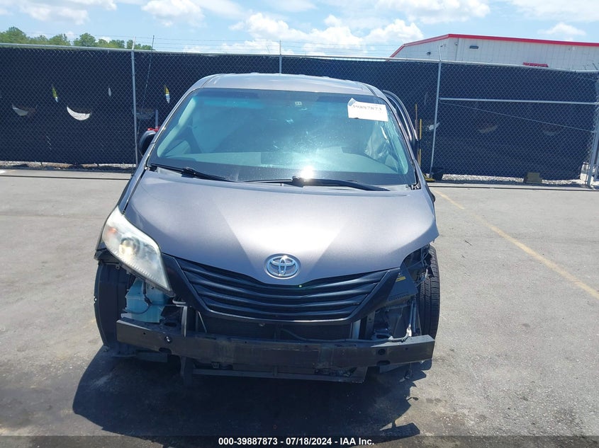 2011 Toyota Sienna Base V6 VIN: 5TDZK3DC9BS106681 Lot: 39887873