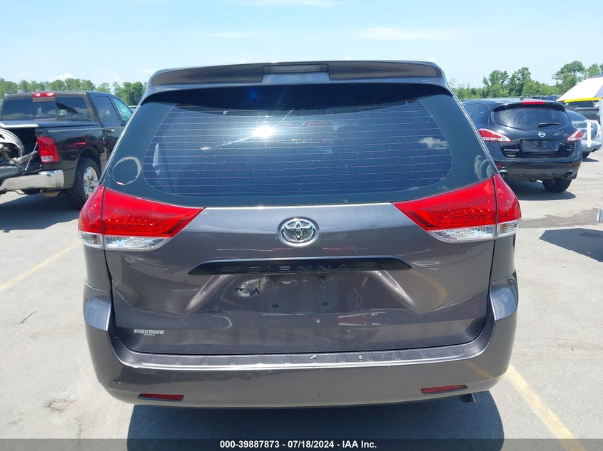 2011 Toyota Sienna Base V6 VIN: 5TDZK3DC9BS106681 Lot: 39887873