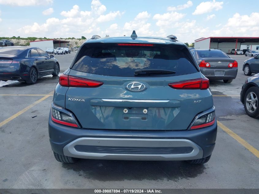 2022 Hyundai Kona Limited VIN: KM8K53A30NU924390 Lot: 39887894