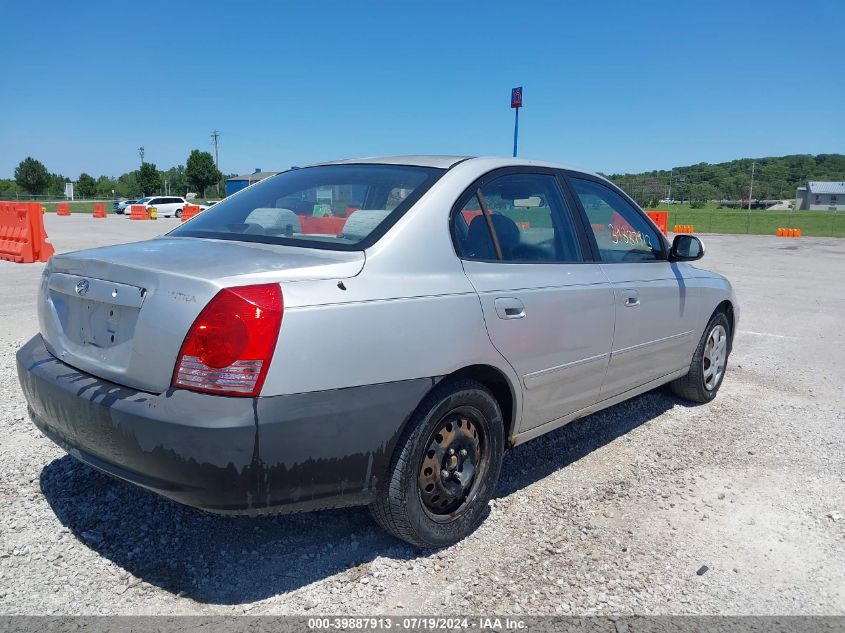 2004 Hyundai Elantra Gls/Gt VIN: KMHDN46D94U922023 Lot: 39887913