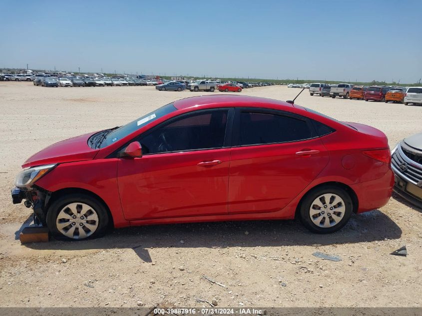 2016 Hyundai Accent Se VIN: KMHCT4AE4GU013838 Lot: 39887916