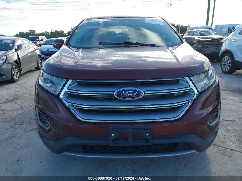 2015 Ford Edge Sel VIN: 2FMTK3J83FBB46814 Lot: 39887926