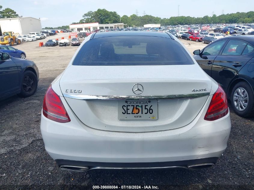 2015 Mercedes-Benz C 300 4Matic/Luxury 4Matic/Sport 4Matic VIN: 55SWF4KB5FU049007 Lot: 39888084