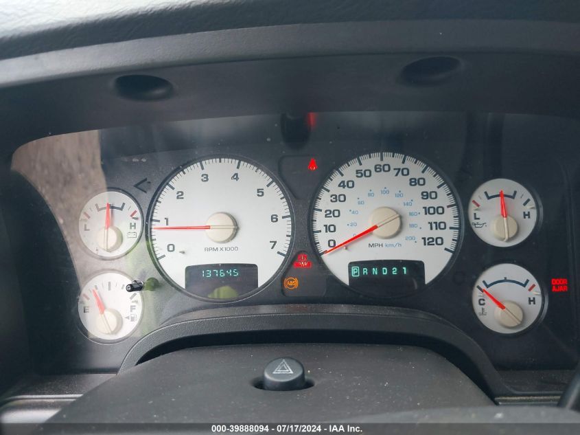 2005 Dodge Ram 1500 Slt/Laramie VIN: 1D7HA16D25J558701 Lot: 39888094