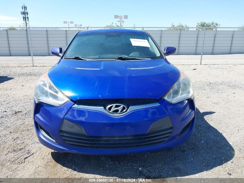 2012 Hyundai Veloster Base W/Black VIN: KMHTC6AD8CU033443 Lot: 39888130