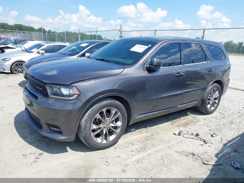 2019 Dodge Durango Gt Plus Rwd VIN: 1C4RDHDGXKC650487 Lot: 39888190