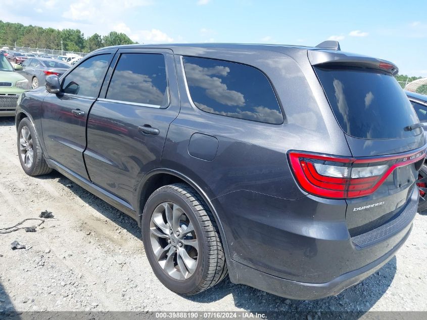 2019 Dodge Durango Gt Plus Rwd VIN: 1C4RDHDGXKC650487 Lot: 39888190