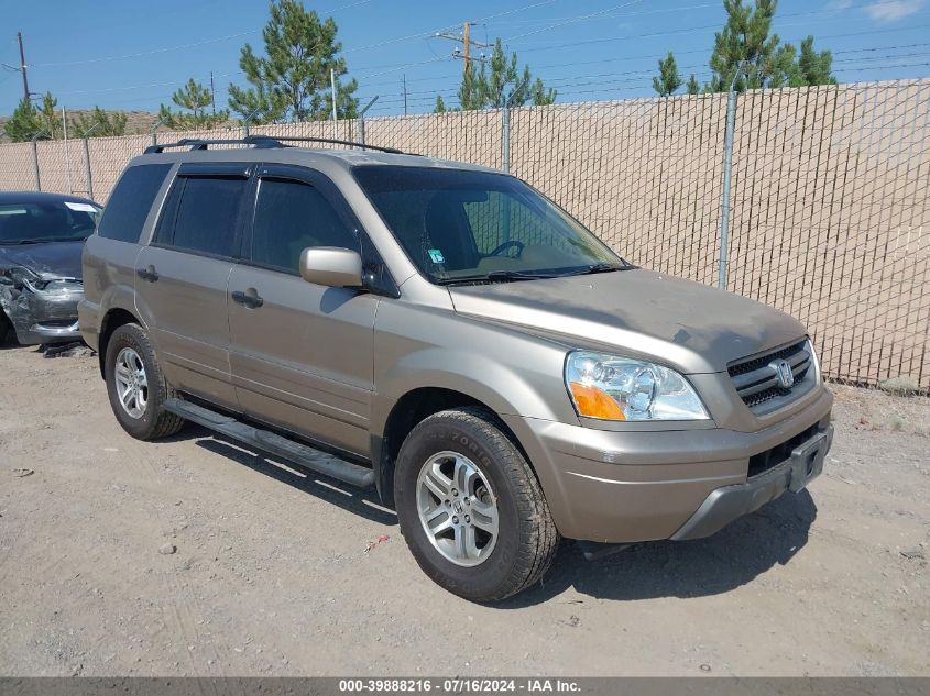 2004 Honda Pilot Ex-L VIN: 2HKYF185X4H615803 Lot: 39888216