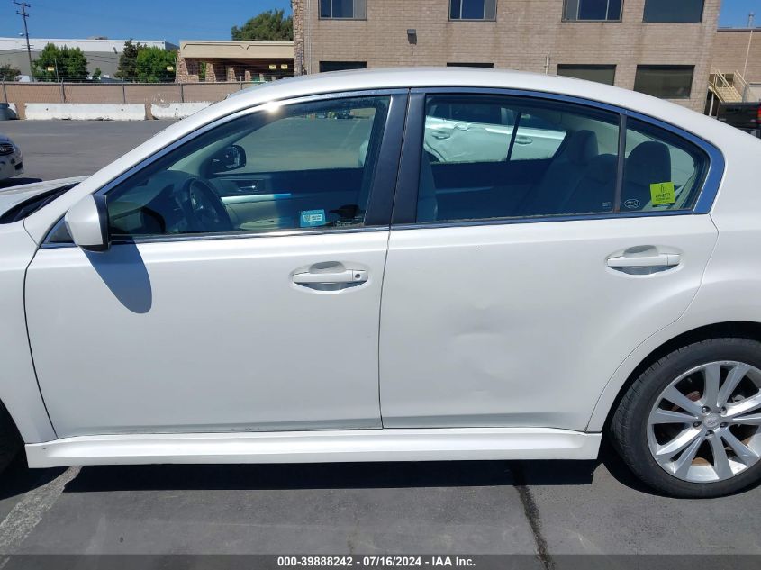 2013 Subaru Legacy 2.5I Premium VIN: 4S3BMCC68D3009130 Lot: 39888242