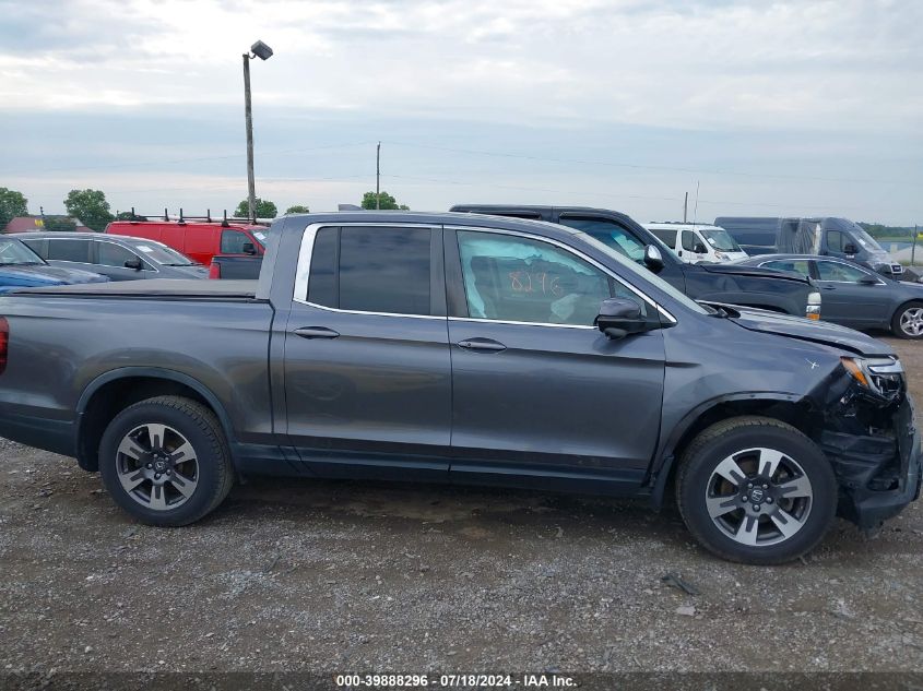 2019 Honda Ridgeline Rtl-T VIN: 5FPYK3F67KB013284 Lot: 39888296