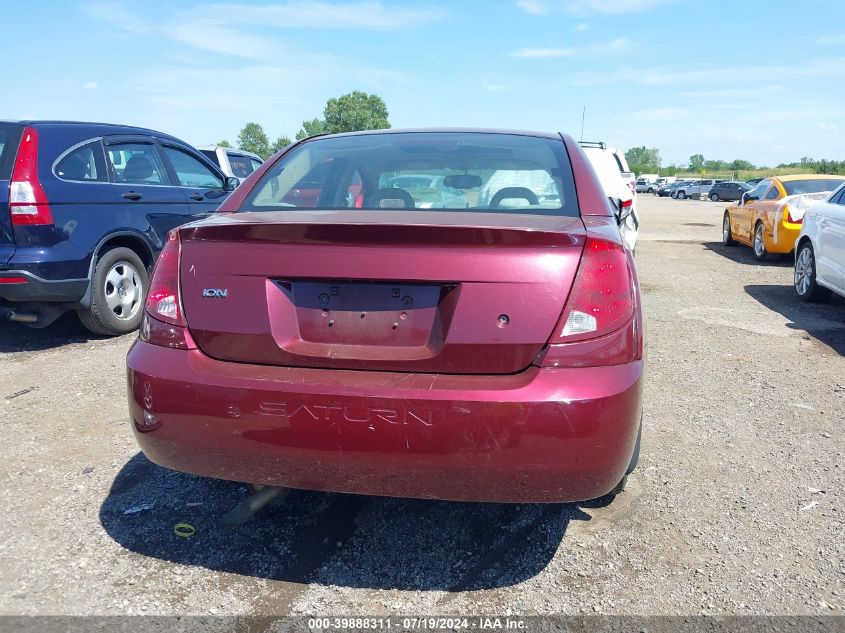 2003 Saturn Ion 2 VIN: 1G8AJ52FX3Z186169 Lot: 39888311