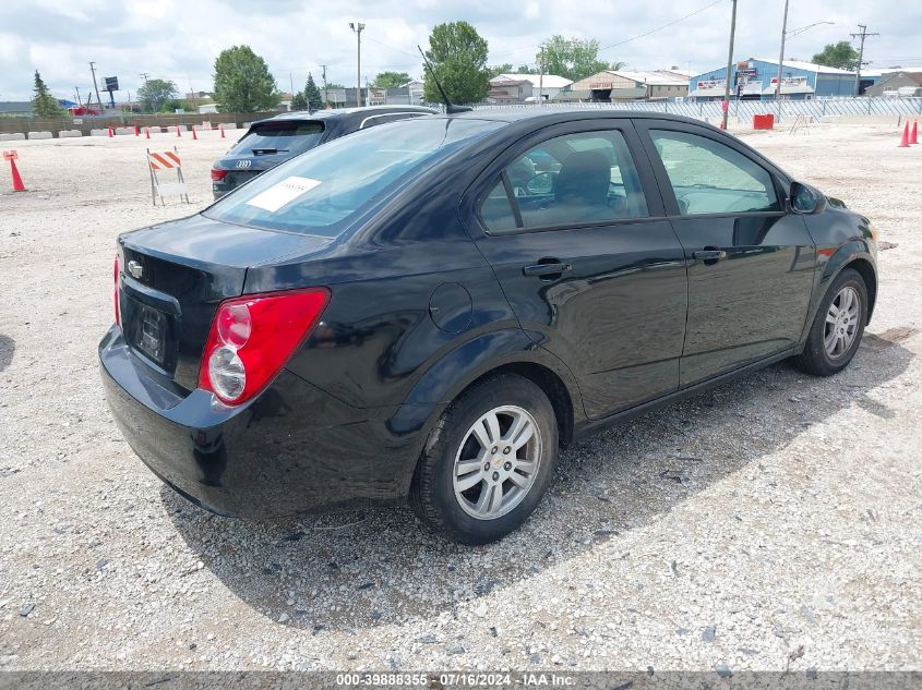 2012 Chevrolet Sonic 1Ls VIN: 1G1JB5SH7C4142835 Lot: 39888355