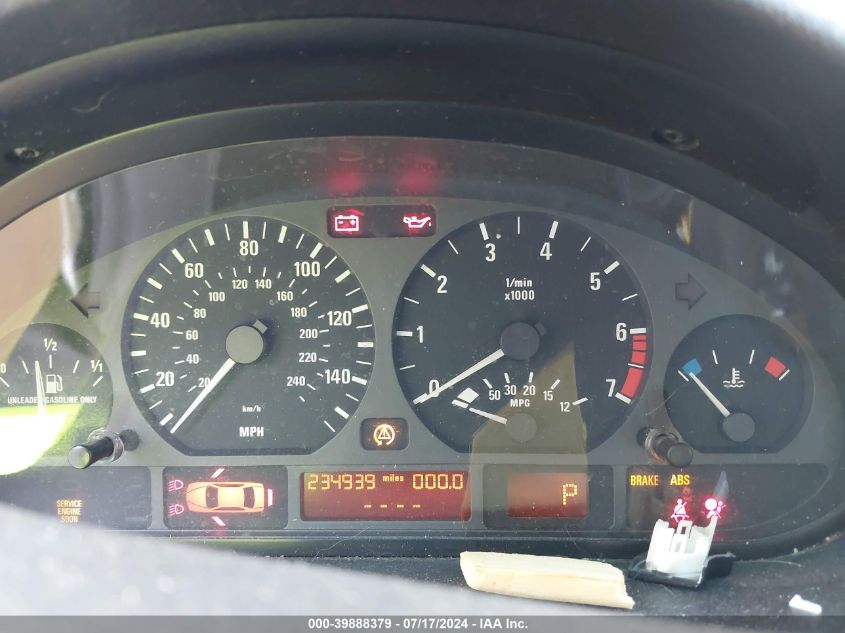 2001 BMW 325 I VIN: WBAAV33451FU7785 Lot: 39888379