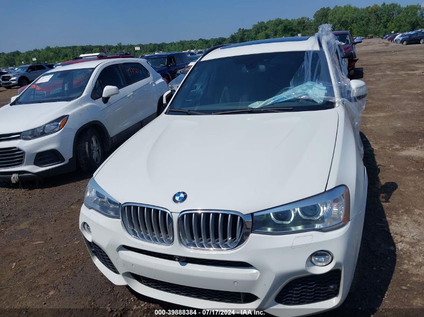 2016 BMW X3 xDrive35I VIN: 5UXWX7C50G0R17826 Lot: 39888384