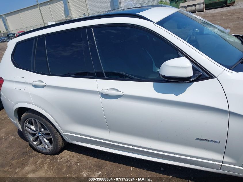 2016 BMW X3 xDrive35I VIN: 5UXWX7C50G0R17826 Lot: 39888384