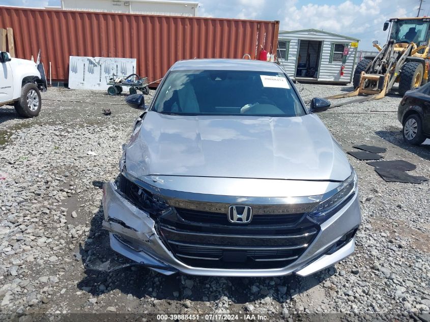 2022 Honda Accord Sport VIN: 1HGCV1F37NA100136 Lot: 39888451