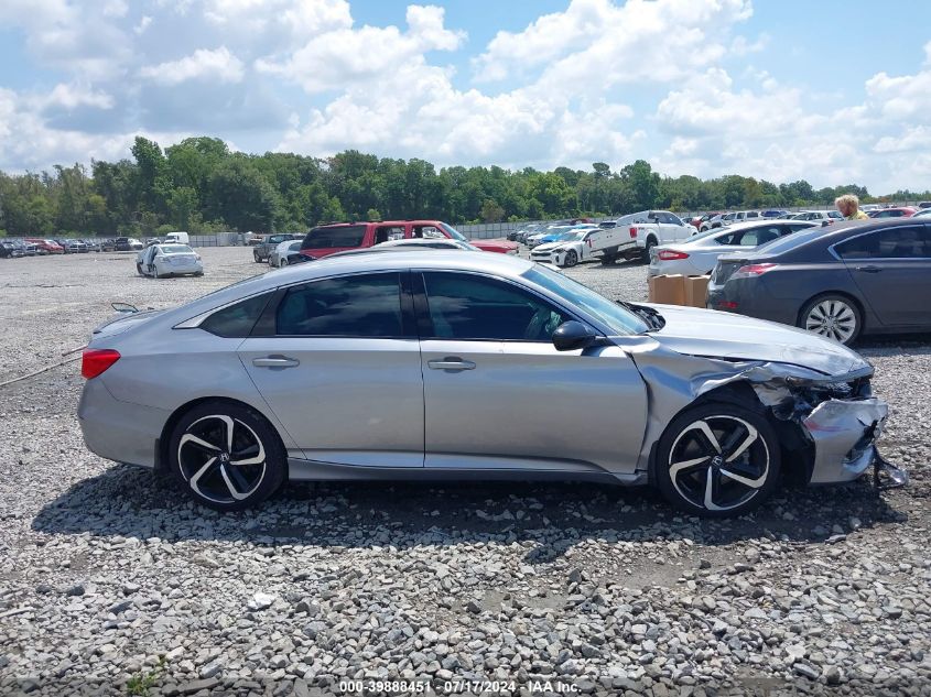 2022 Honda Accord Sport VIN: 1HGCV1F37NA100136 Lot: 39888451