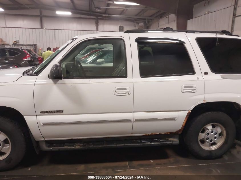 2001 Chevrolet Tahoe Lt VIN: 1GNEK13T91R154576 Lot: 39888504