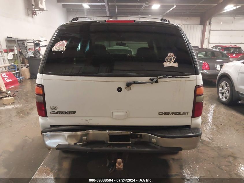 2001 Chevrolet Tahoe Lt VIN: 1GNEK13T91R154576 Lot: 39888504