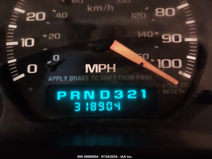 2001 Chevrolet Tahoe Lt VIN: 1GNEK13T91R154576 Lot: 39888504