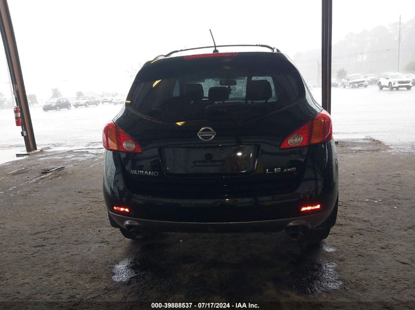2009 Nissan Murano Le VIN: JN8AZ18W49W127938 Lot: 39888537