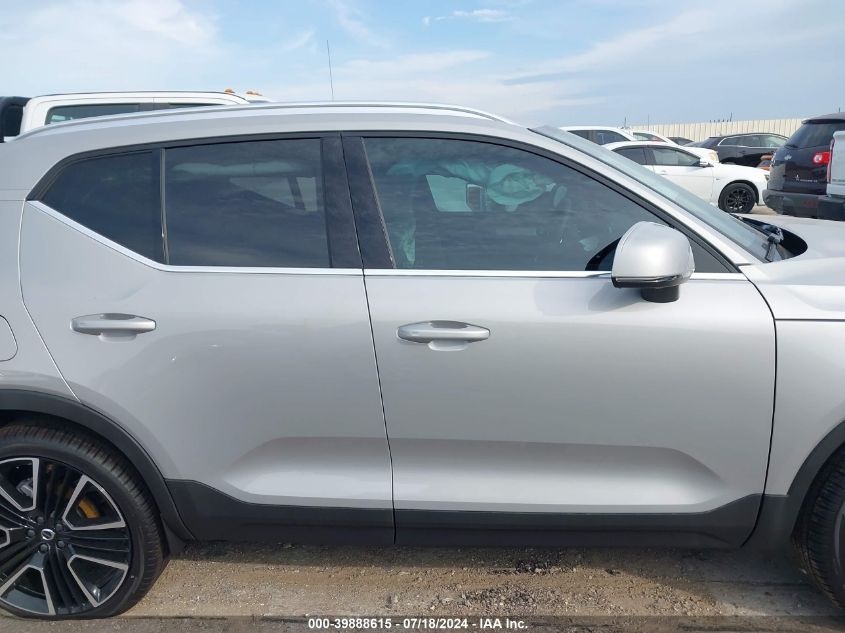 2024 Volvo Xc40 Ultimate VIN: YV4L12UF3R2315748 Lot: 39888615