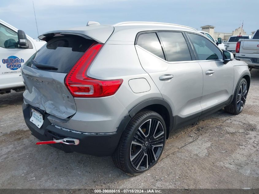 2024 Volvo Xc40 Ultimate VIN: YV4L12UF3R2315748 Lot: 39888615