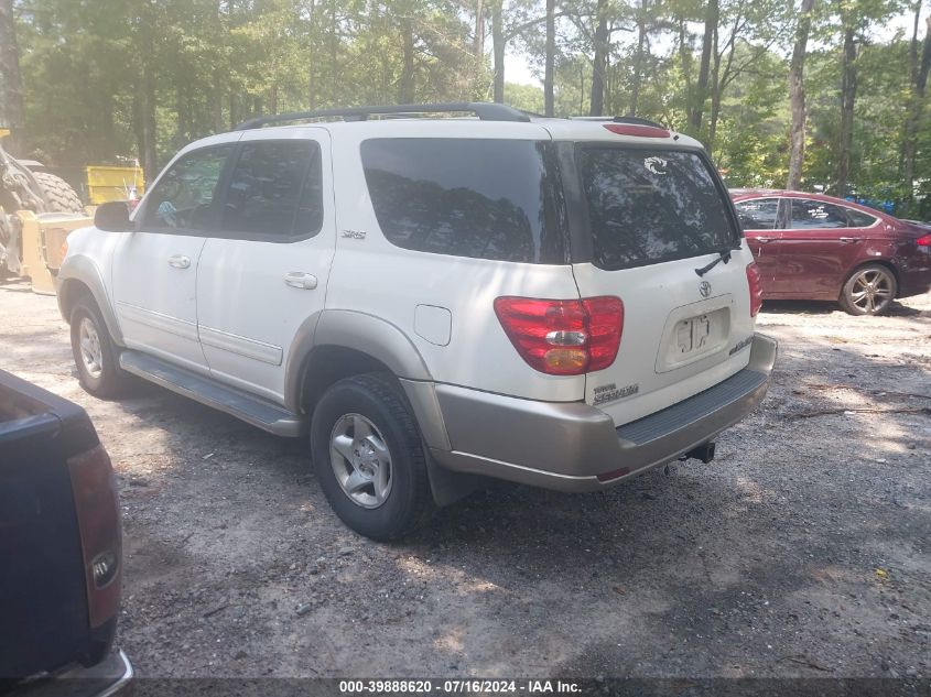 2001 Toyota Sequoia Sr5 V8 VIN: 5TDBT44A61S050264 Lot: 39888620