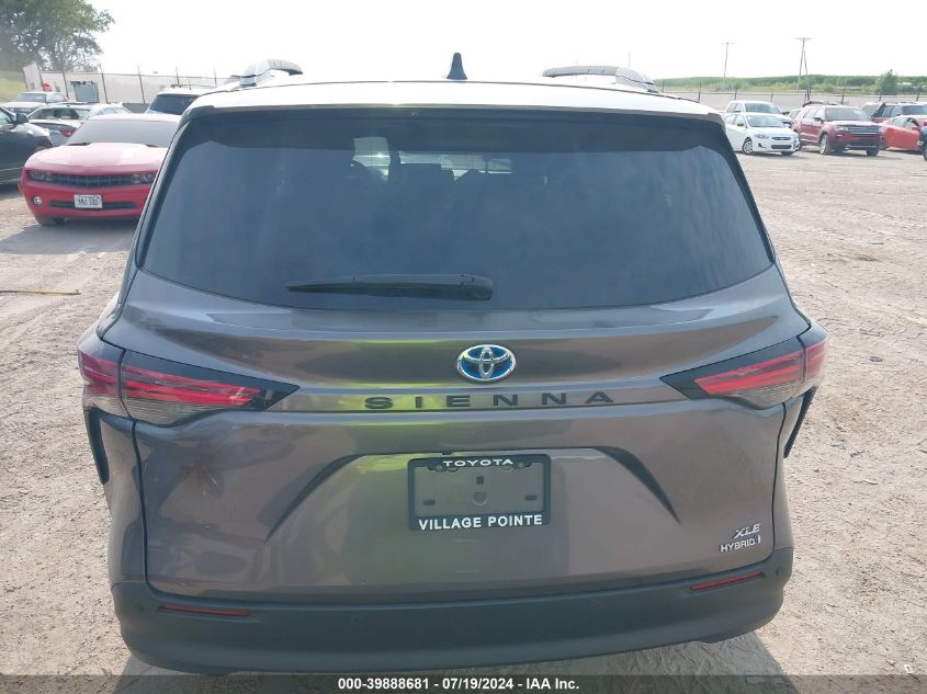 2021 Toyota Sienna Xle VIN: 5TDJRKEC9MS024292 Lot: 39888681