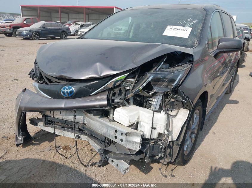 2021 Toyota Sienna Xle VIN: 5TDJRKEC9MS024292 Lot: 39888681