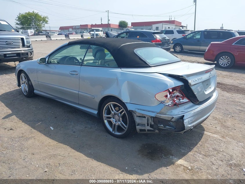 2008 Mercedes-Benz Clk 550 VIN: WDBTK72F88T091643 Lot: 39888693