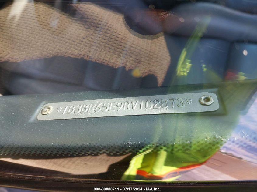 1994 Dodge Viper Rt-10 VIN: 1B3BR65E9RV102873 Lot: 39888711