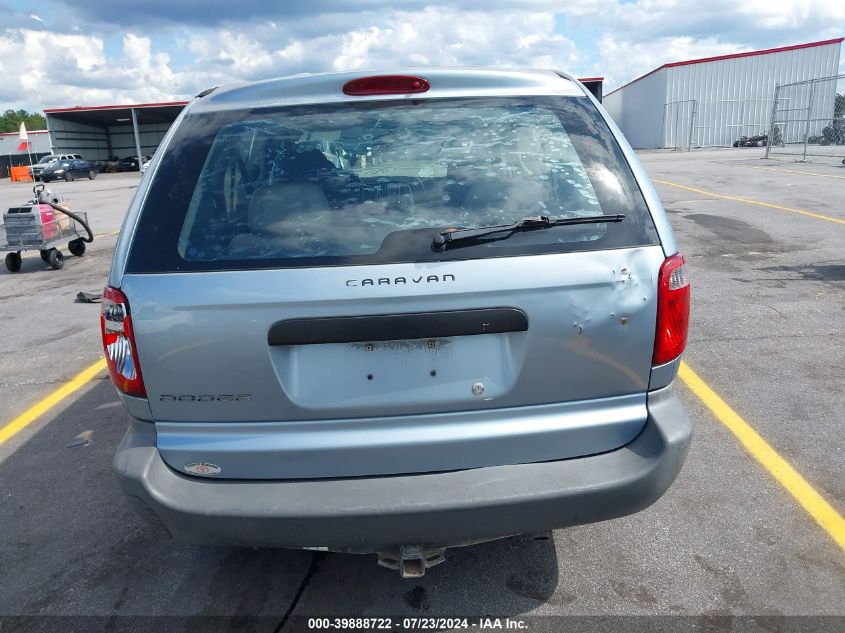 2006 Dodge Caravan Se VIN: 1D4GP25R76B590369 Lot: 39888722