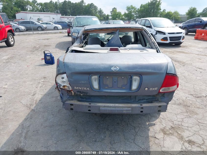 2000 Nissan Sentra Gxe/Xe VIN: 3N1CB51D2YL351662 Lot: 39888749