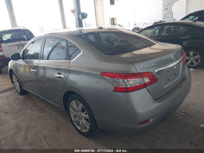 2013 Nissan Sentra Sl VIN: 3N1AB7AP3DL665618 Lot: 39888760