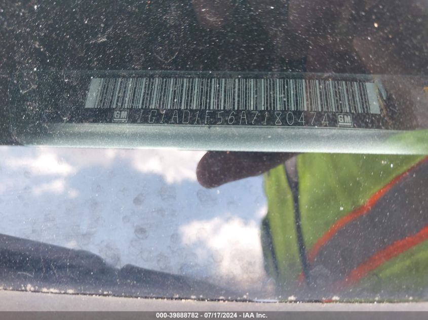 2010 Chevrolet Cobalt VIN: EG1AD1F56A7180474 Lot: 39888782